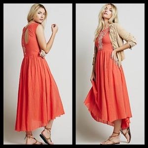 Free People Coral Maxi Dress - Small